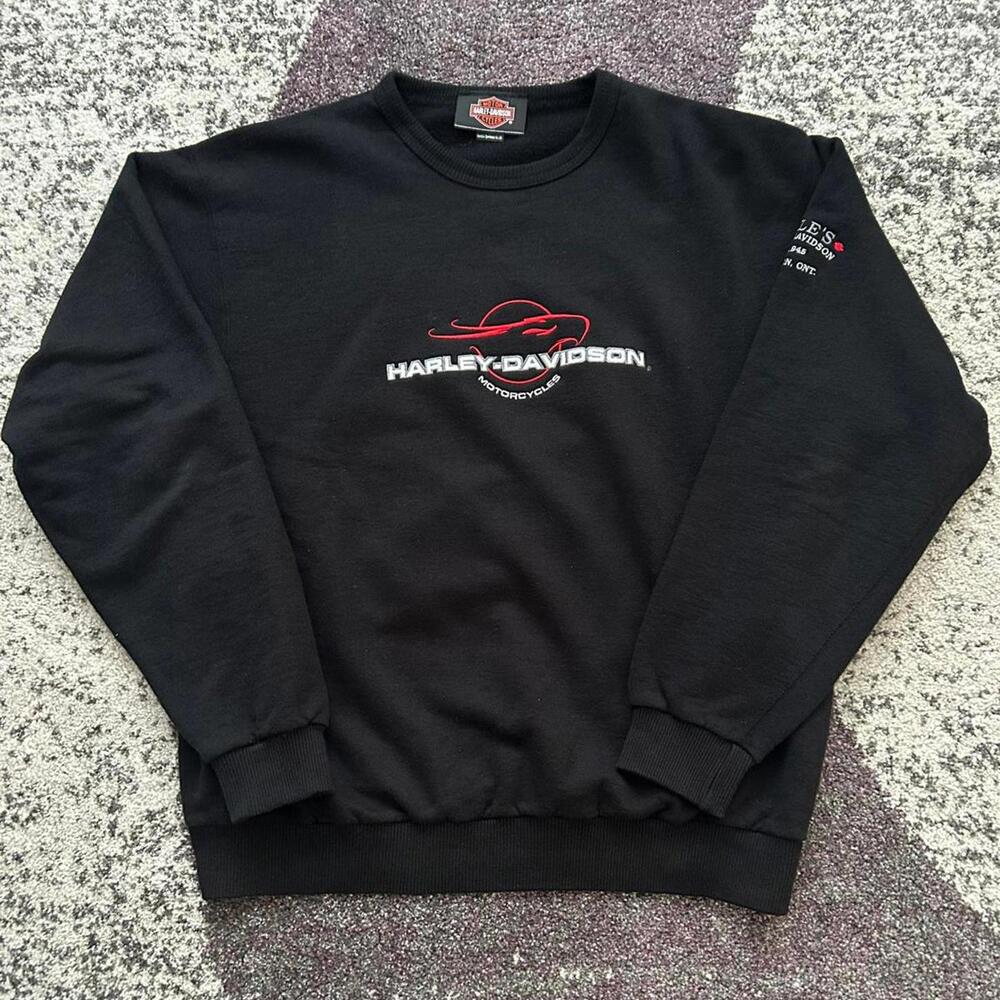 Vintage Harley-Davidson Y2K Poole’s Embroidered Crewneck